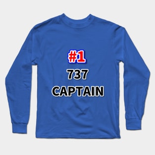 Number one 737 captain Long Sleeve T-Shirt